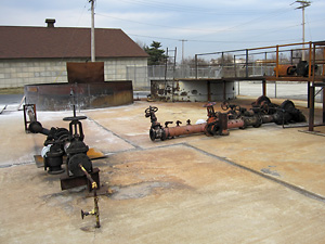 Propane Training Area pipes and valves